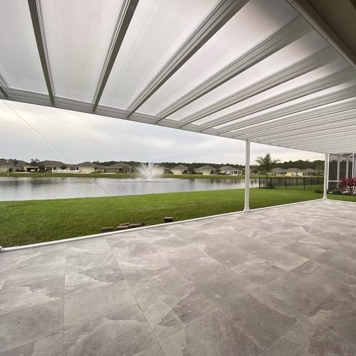 Screens and Pavers pool project in Florida