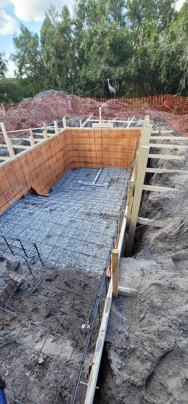 Pool excavation and shell construction